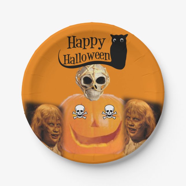Paper plates Halloween (Front)