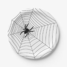 Paper Plates - Halloween Party Spiderweb