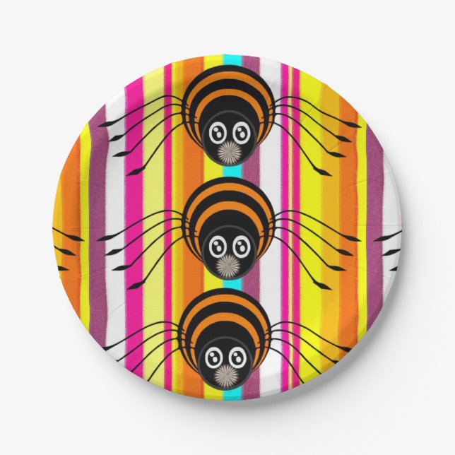 Paper plates Halloween, Spider (Front)