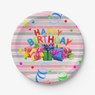 Paper Plates, Happy Birthday Paper Plates