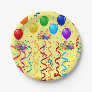 Paper Plates, Happy Birthday Paper Plates