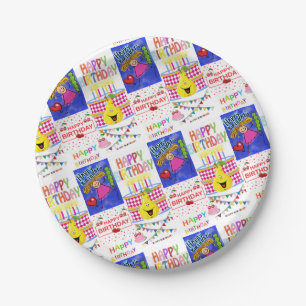 Paper Plates, Happy Birthday Plate