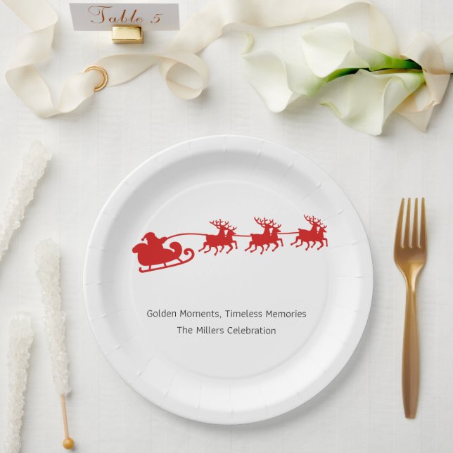 Paper Plates – Holiday Party Table Décor (Wedding)