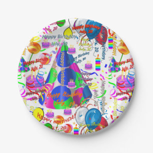 Paper Plates July, 20 Birthday