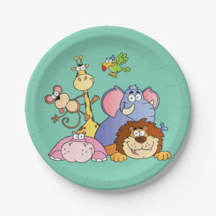Paper Plates--Jungle Animals Plate