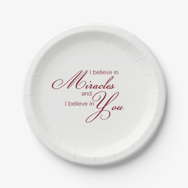 Paper plates Miracles (Front)