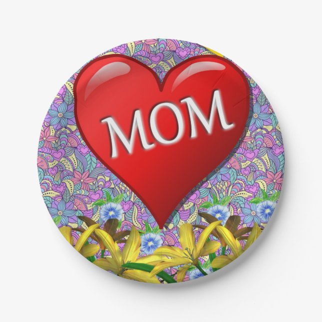 Paper plates Mother's Day (Front)