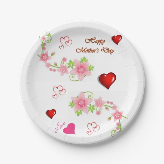 Paper plates Mother's Day (Front)