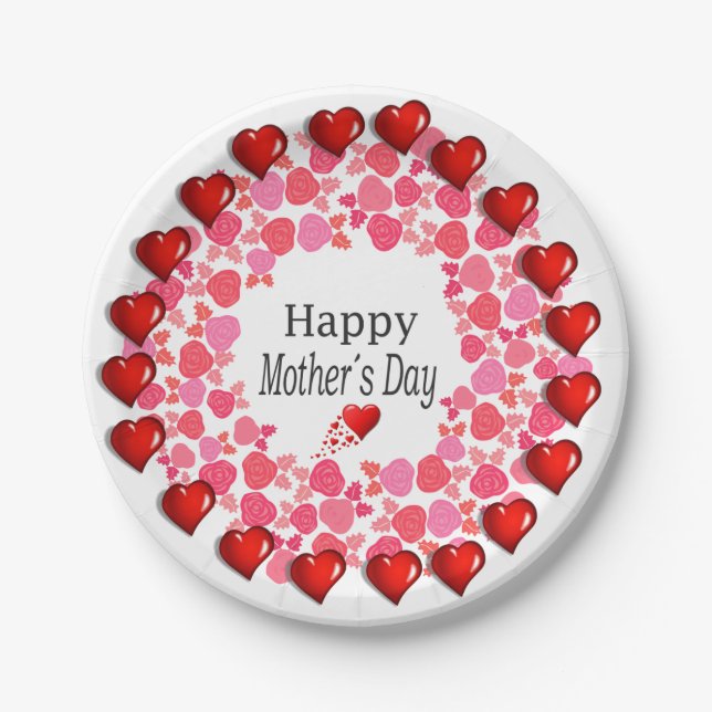 Paper plates Mother's Day (Front)