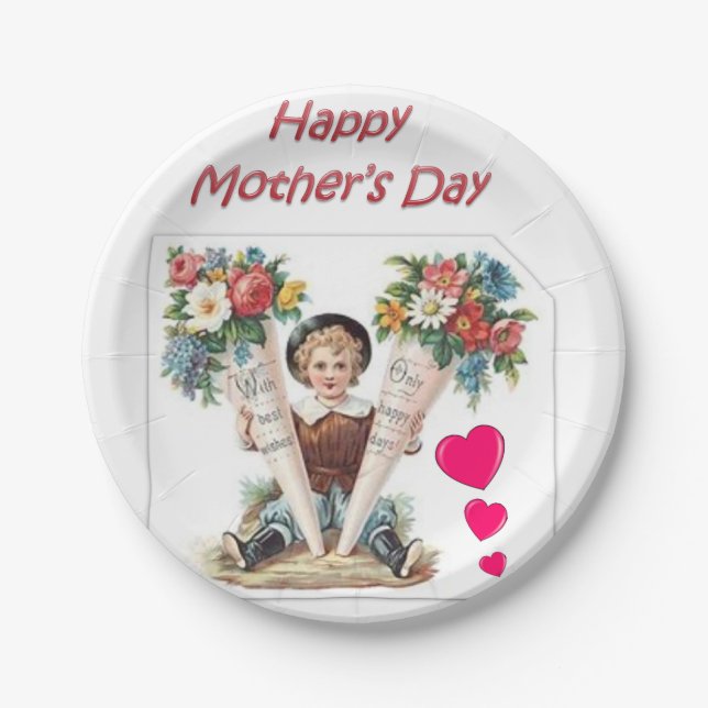 Paper plates Mother's Day (Front)
