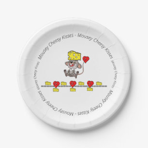 Paper Plates Mousey Cheesy Kisses Red Hearts