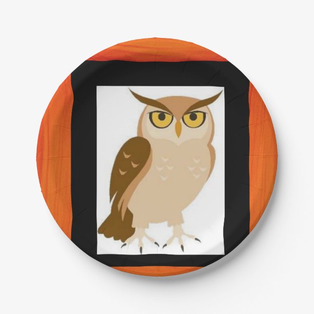 Paper plates Owl (Front)