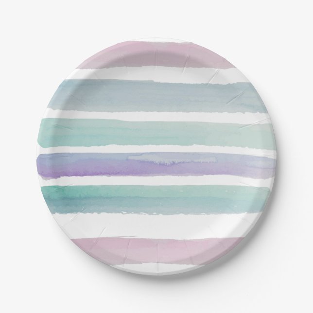 Paper Plates, Pastel Colors  Plate (Front)