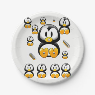 Paper plates Penguins