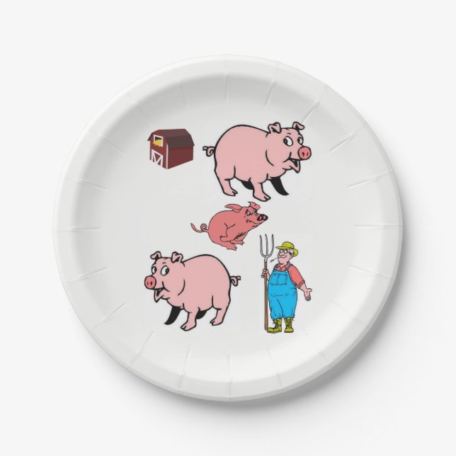 Paper plates Pigs (Front)