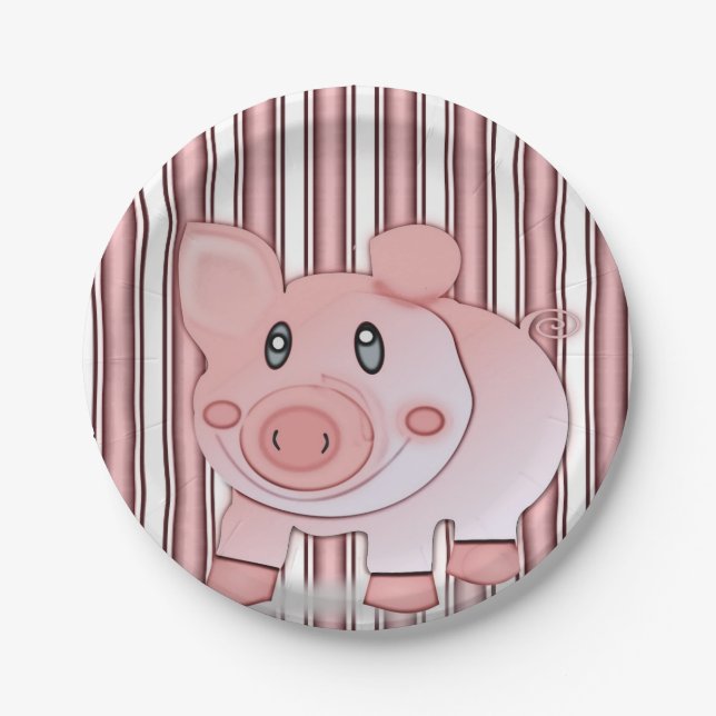 Paper plates Pigs (Front)