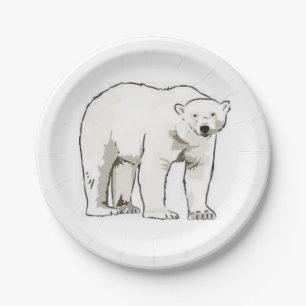 Paper plates Polar Bear
