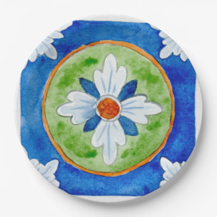 Paper plates SCT_P8-1 Traditional Sicilian design