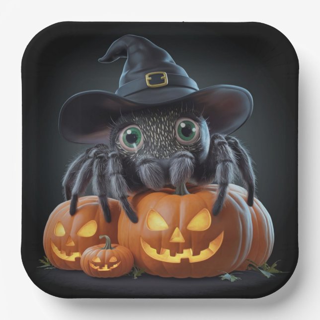 Paper plates Series 1 Spider 02 (Front)