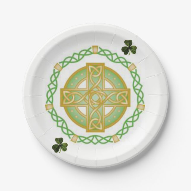 Paper plates St. Patrick's Day (Front)