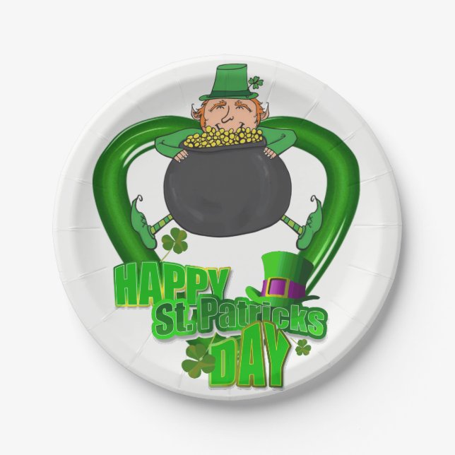 Paper plates St. Patrick's Day (Front)