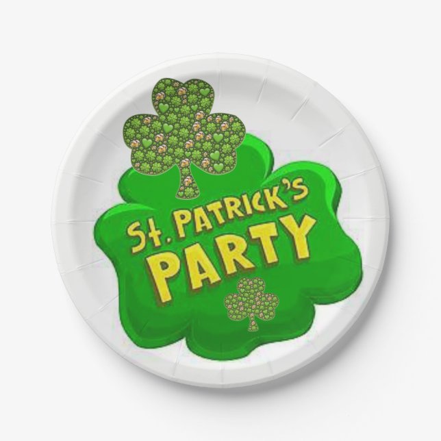 Paper plates St. Patrick's Day (Front)