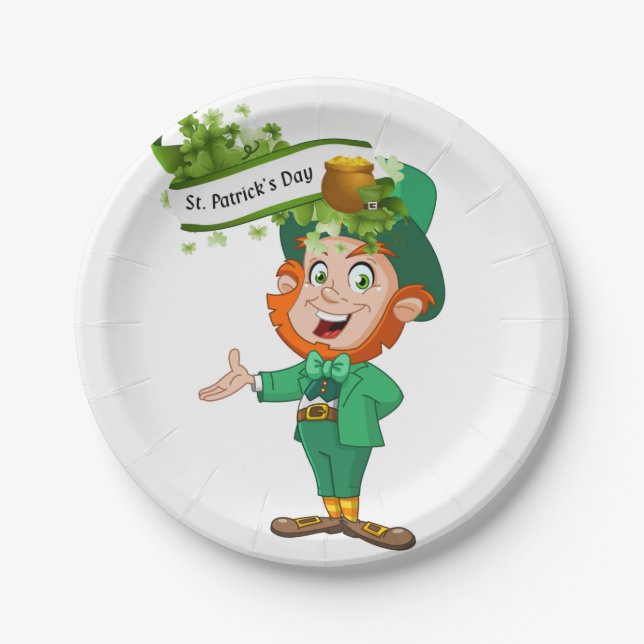 Paper plates St. Patrick's Day (Front)
