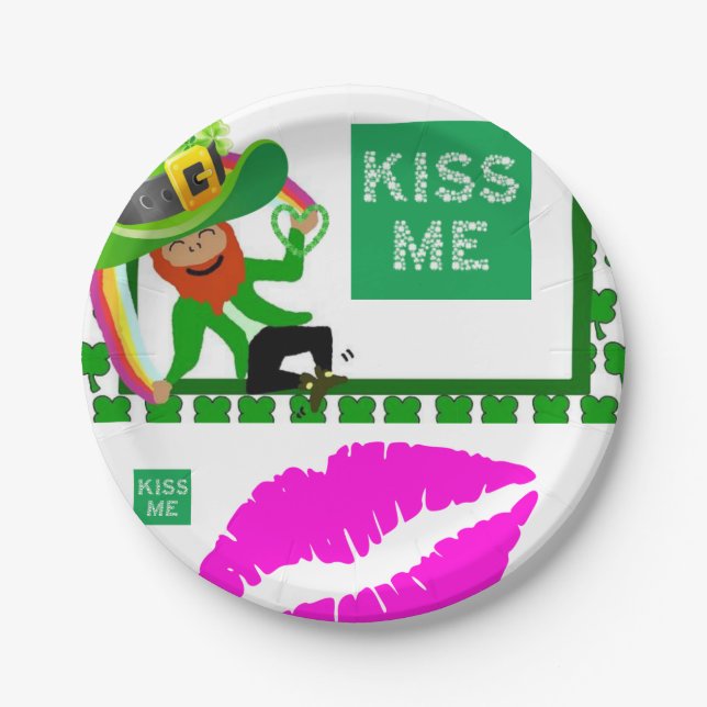 Paper plates St. Patrick's Day (Front)