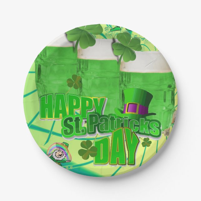 Paper plates St. Patrick's Day (Front)