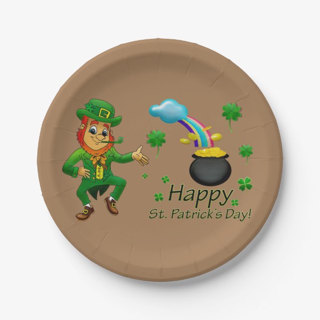 Paper plates St. Patrick's Day (Front)