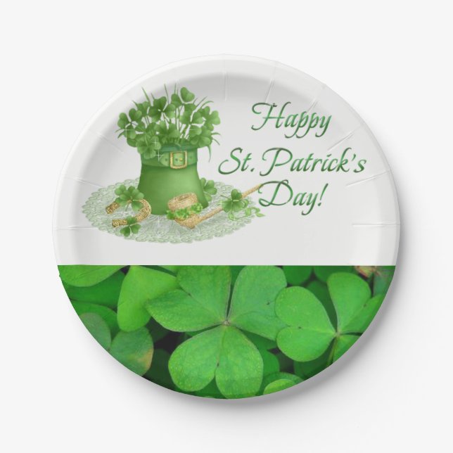 Paper plates St. Patrick's Day (Front)