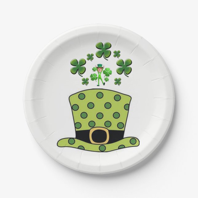 Paper plates St. Patrick's Day (Front)