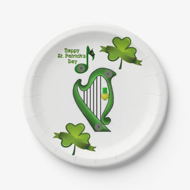 Paper plates St. Patrick's Day (Front)
