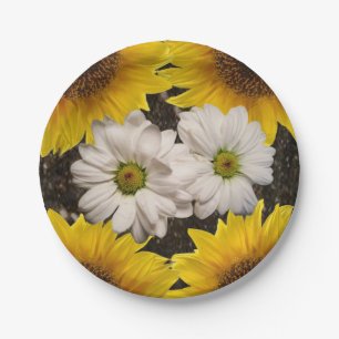 Paper plates Sunflowers
