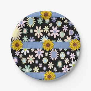 Paper plates Sunflowers