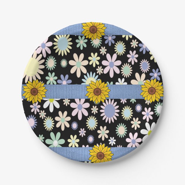 Paper plates Sunflowers (Front)