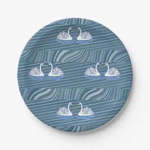 Paper plates Swan