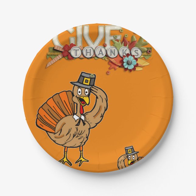 Paper plates Thanksgiving (Front)