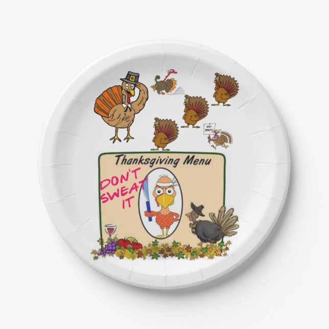 Paper plates Thanksgiving (Front)