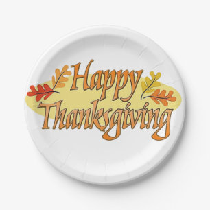 Paper plates Thanksgiving