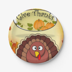 Paper plates Thanksgiving