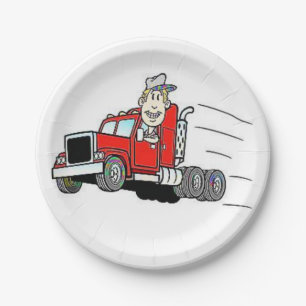 Paper plates Truck Driver