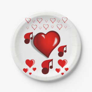 Paper plates Valentine's