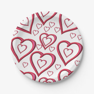 Paper plates Valentine's