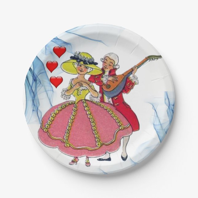 Paper plates Valentine's (Front)