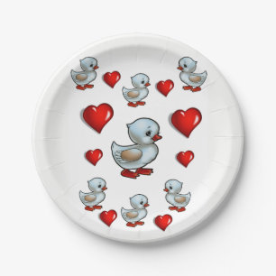 Paper plates Valentine's