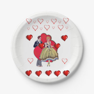 Paper plates Valentine's