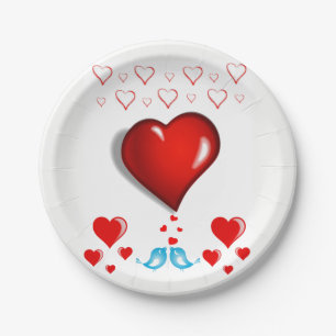 Paper plates Valentine's