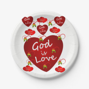 Paper plates Valentine's Day