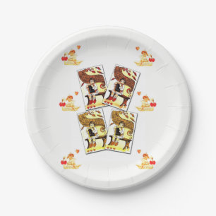Paper plates Valentine's Day